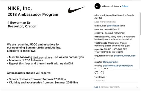 nike junior ambassador fake